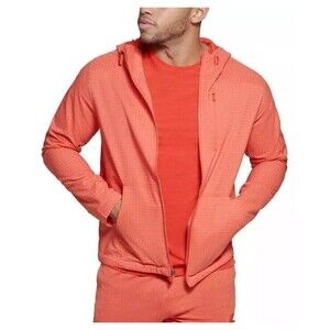 BASS OUTDOOR PAPRIKA ORANGE LARGE REID HOODIE JACKET MENS